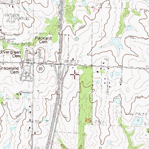 Topographic Map of Cameron Regional Medical Center, MO