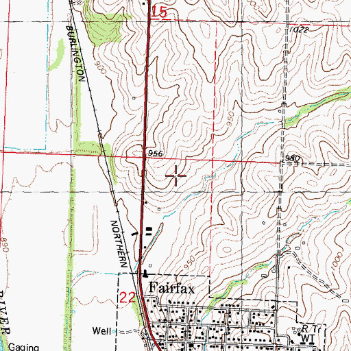 Topographic Map of Community Hospital - Fairfax, MO