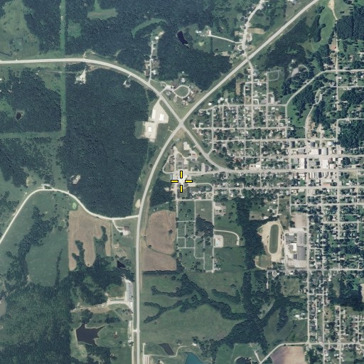 Aerial/Satellite Image of Sullivan County Memorial Hospital, MO