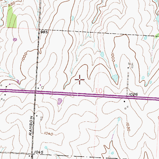 Topographic Map of Lee's Summit Medical Center, MO