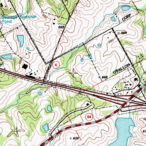 Topographic Map of Progress West Hospital, MO