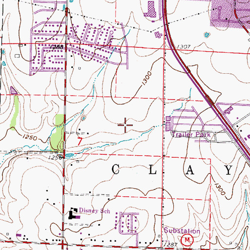 Topographic Map of Select Specialty Hospital - Springfield, MO