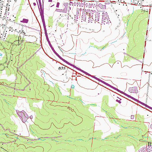 Topographic Map of Parkland Health Medical Center - Bonne Terre, MO