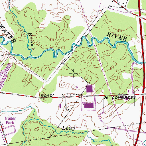 Topographic Map of Spring Harbor Hospital, ME