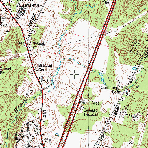 Topographic Map of MaineGeneral Medical Center - Alfond Center for Health, ME