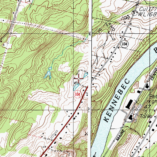 Topographic Map of Phoenix House of New England - Phoenix Academy Maine, ME