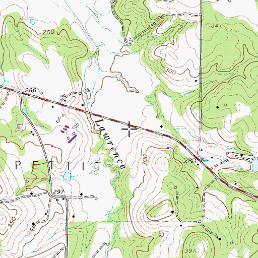 Topographic Map of Nesbitt Volunteer Fire Department, TX