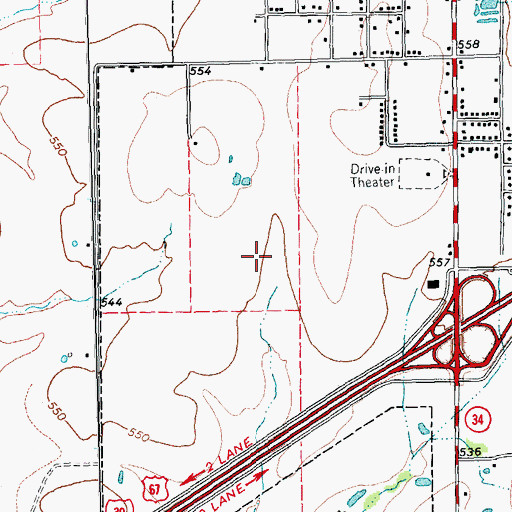 Topographic Map of Greenville Fire Department Station 3, TX