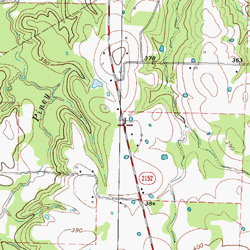 Topographic Map of Five Star Volunteer Fire Department, TX