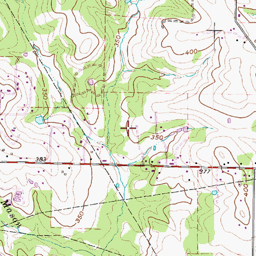 Topographic Map of West Harrison Volunteer Fire Department Station 2, TX