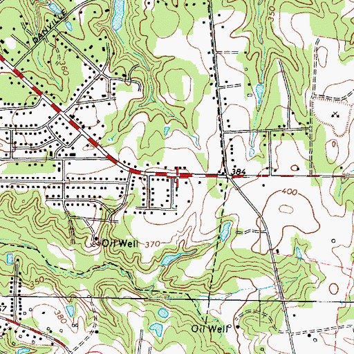 Topographic Map of Kilgore Fire Department Station 3, TX