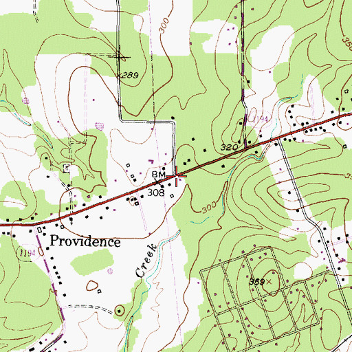 Topographic Map of Hudson Volunteer Fire Department, TX