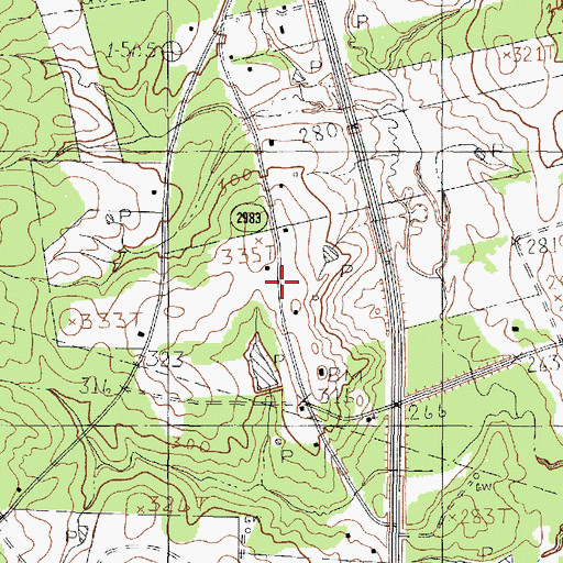 Topographic Map of Harrison County Emergency Services District 4 Station 1, TX