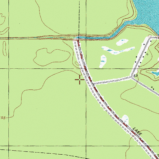 Topographic Map of Houston Fire Department Station 105, TX