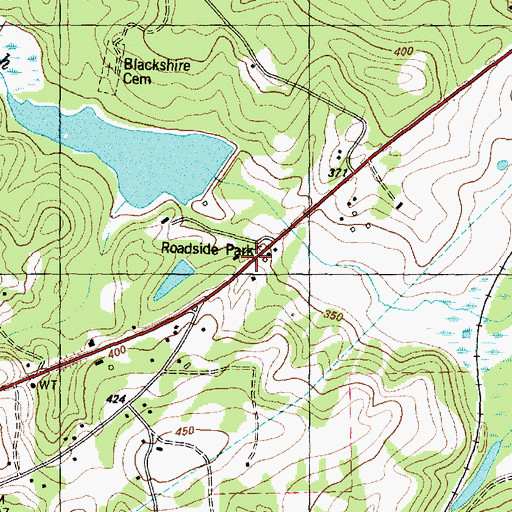 Topographic Map of 79 East Volunteer Fire Department, TX
