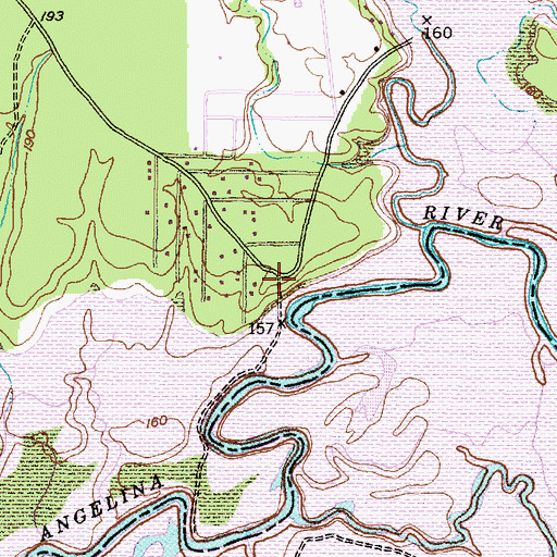 Topographic Map of Kingtown Volunteer Fire Department, TX