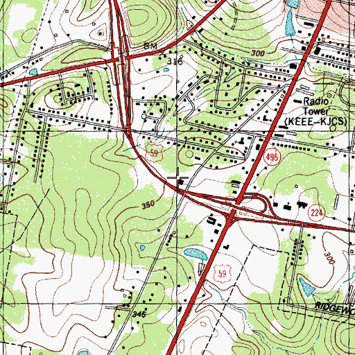 Topographic Map of Nacogdoches Fire Department Station 3, TX