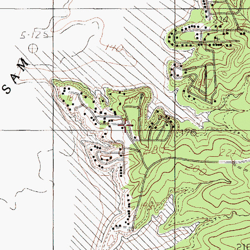 Topographic Map of Attoyac Property Owners Volunteer Fire Department, TX