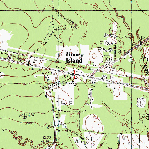 Topographic Map of Kountze Volunteer Fire Department Station 3, TX