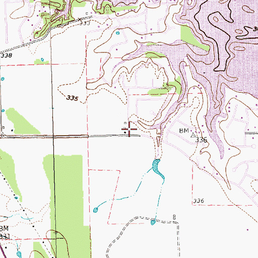 Topographic Map of Trinidad Volunteer Fire Department Station 3, TX