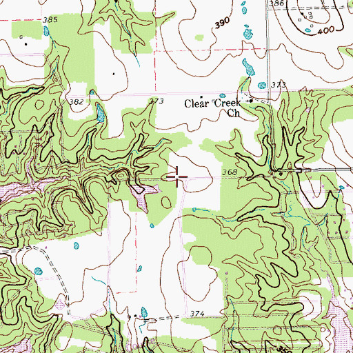 Topographic Map of Payne Springs Fire Rescue Station 3, TX
