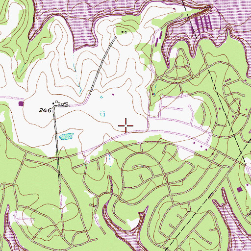 Topographic Map of Montgomery Fire Department Station 54, TX
