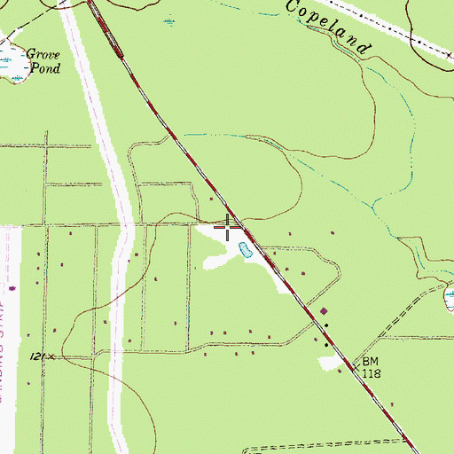 Topographic Map of Montgomery County Emergency Services District 6 / Porter Fire Department Station 122, TX