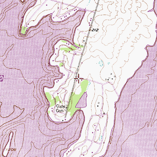 Topographic Map of North Montgomery County Fire Department Station 94, TX