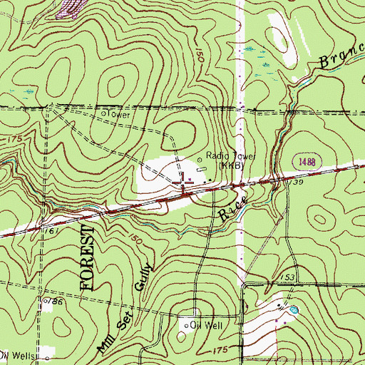 Topographic Map of Texas Forest Service Conroe Office, TX