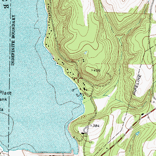 Topographic Map of New Salem Volunteer Fire Department, TX
