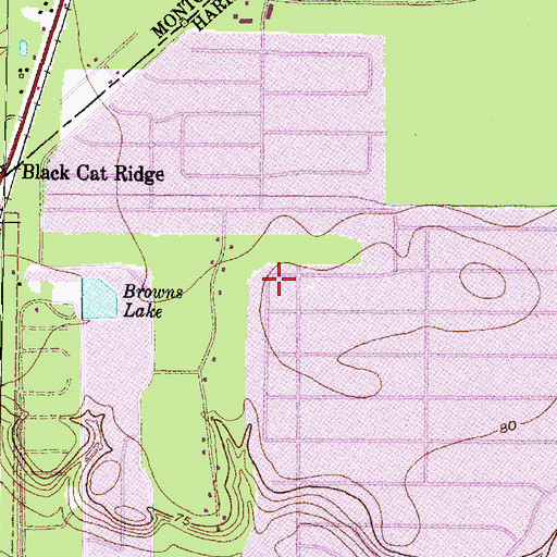 Topographic Map of Forest Cove Fire Department, TX
