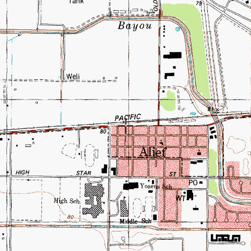 Topographic Map of Community Volunteer Fire Department Station 2, TX