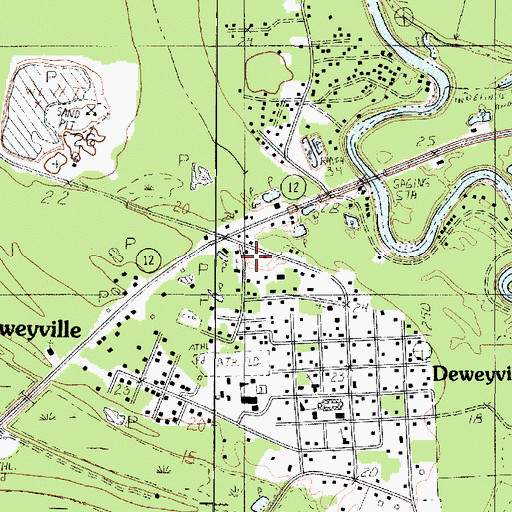 Topographic Map of South Newton Emergency Services District 1, TX