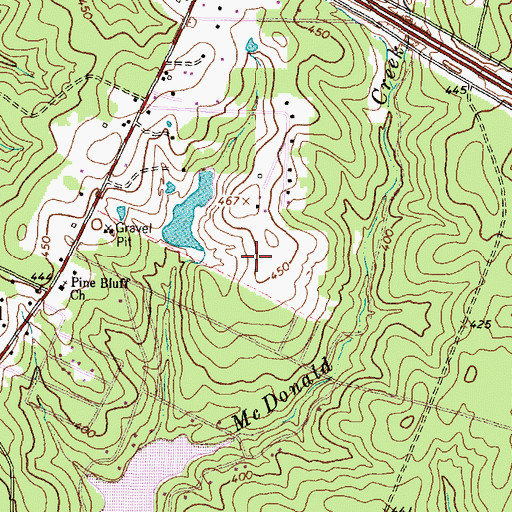 Topographic Map of Huntsville Fire Department Station 1, TX