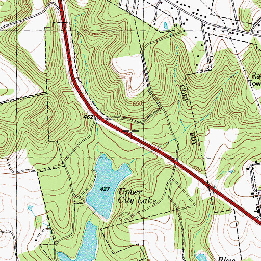 Topographic Map of Texas Forest Service Palestine Office, TX