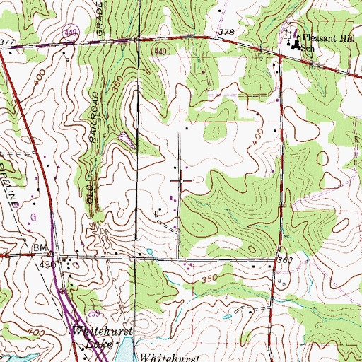 Topographic Map of Judson Metro Volunteer Fire Department, TX