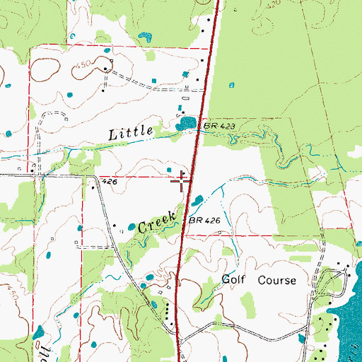 Topographic Map of Texas Forest Service Clarksville Office, TX