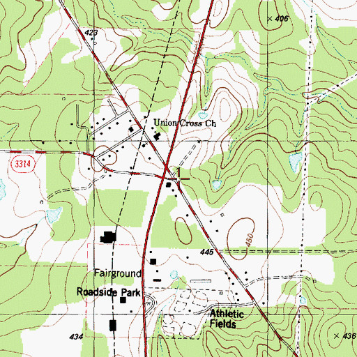 Topographic Map of Texas Forest Service Nacogdoches Office, TX