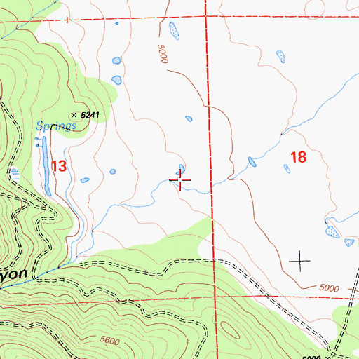 Topographic Map of Romstock Canyon, CA