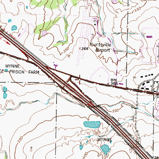 Topographic Map of Texas Forest Service Huntsville Office, TX