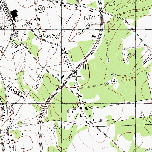 Topographic Map of Texas Forest Service Carthage Office, TX