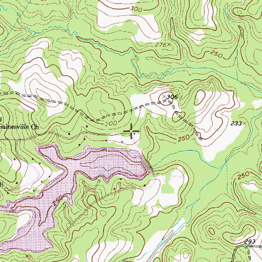 Topographic Map of Shadowwood Volunteer Fire Department, TX