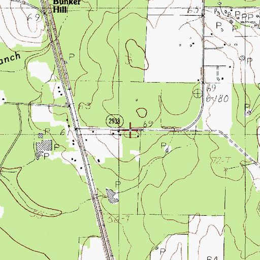 Topographic Map of Texas Forest Service Buna Office, TX