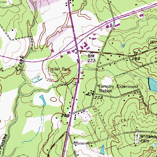 Topographic Map of Texas Forest Service Lufkin Office, TX