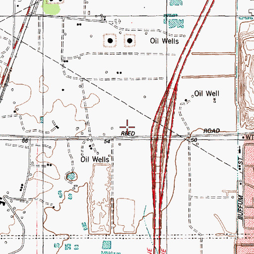 Topographic Map of Houston Fire Department Station 24, TX