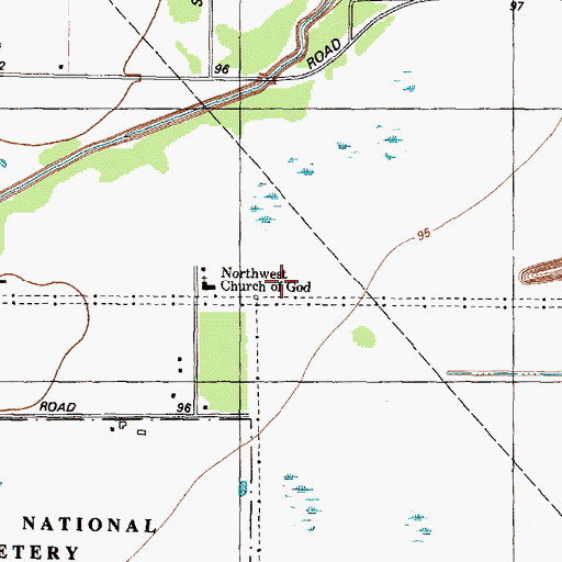 Topographic Map of Houston Fire Department Station 84, TX