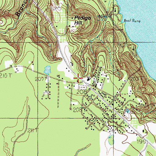 Topographic Map of Dam B Fire Department, TX