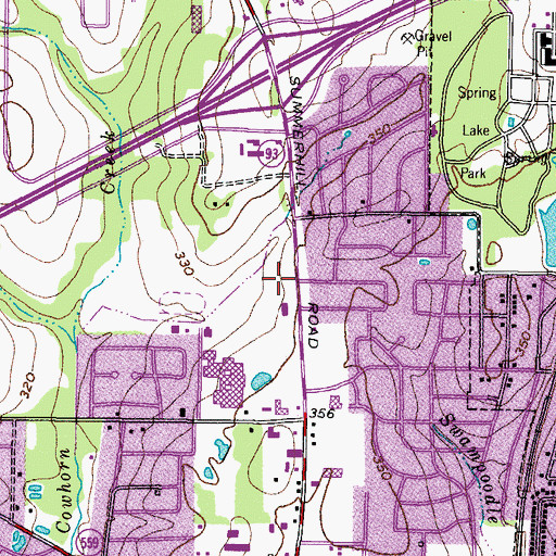 Topographic Map of Texarkana Fire Department Station 4, TX