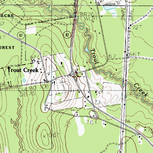 Topographic Map of Newton County Emergency Services District 2, TX