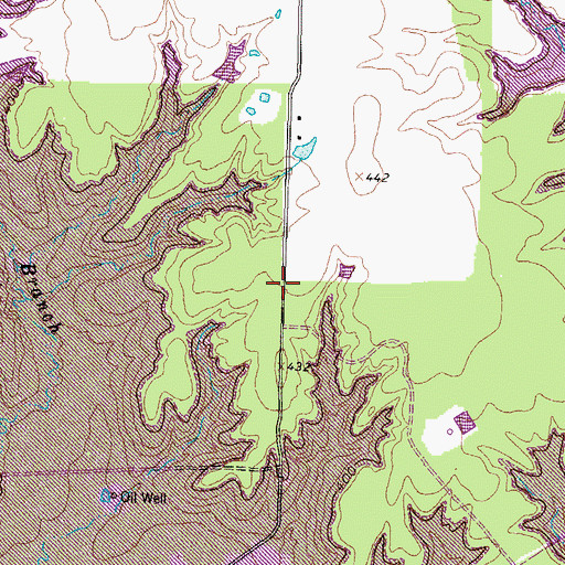 Topographic Map of Lands End Volunteer Fire Department, TX